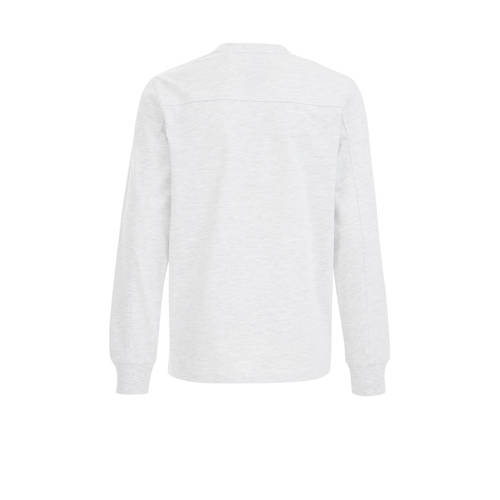 WE Fashion Salty Dog sweater met tekst wit zwart Tekst 110 116