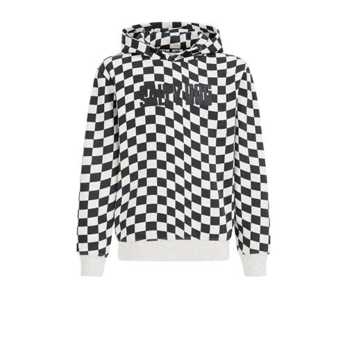 WE Fashion hoodie met grafische print zwart/wit Sweater Grafisch