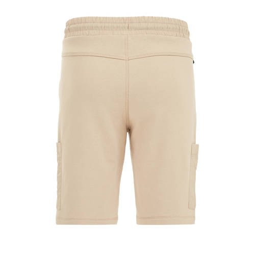 WE Fashion slim fit sweatshort beige Effen 104 | Sweatshort van