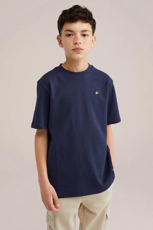 T-shirt marineblauw