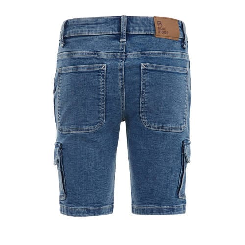 WE Fashion denim short medium blue denim Korte broek Blauw Effen 92