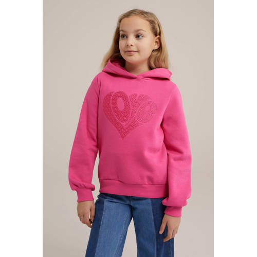 WE Fashion sweater roze Effen 98 104 | Sweater van