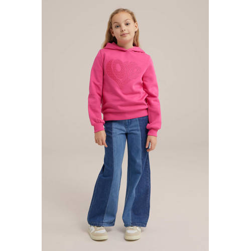 WE Fashion sweater roze Effen 98 104 | Sweater van