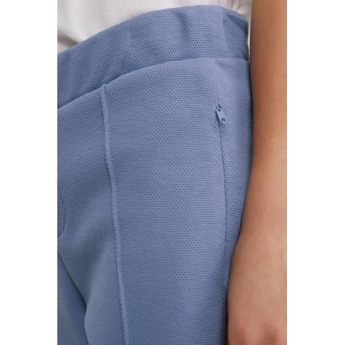WE Fashion slim fit sweatshort blauw Jongens Polyester Effen 98