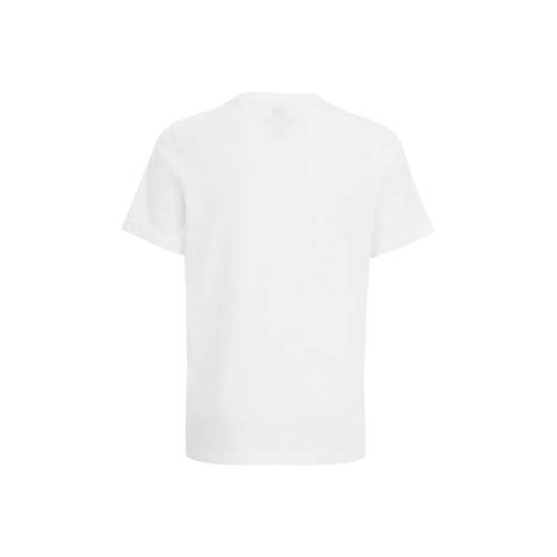 WE Fashion T-shirt met printopdruk Wit Jongens Katoen Ronde hals Printopdruk 134 140