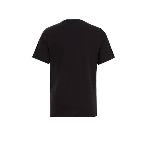 WE Fashion T-shirt zwart Jongens Katoen Ronde hals Effen 170 176