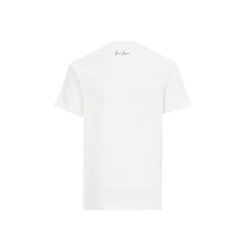 WE Fashion T-shirt met printopdruk wit Jongens Katoen Ronde hals Printopdruk 110 116