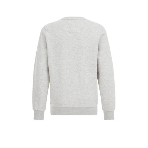 WE Fashion sweater met printopdruk grijs Printopdruk 98 104