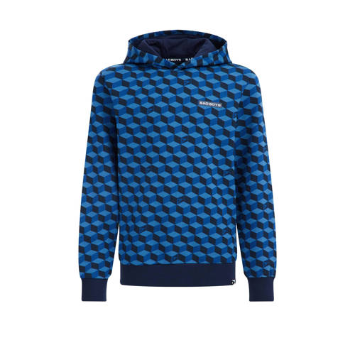 WE Fashion sweater met all over print blauw All over print