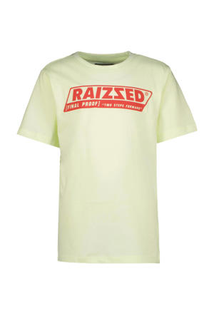 T-shirt Hamilton met logo zacht limegroen