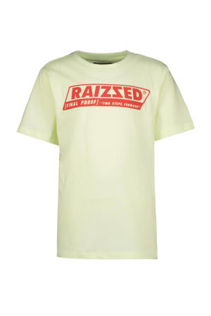 T-shirt Hamilton met logo zacht limegroen