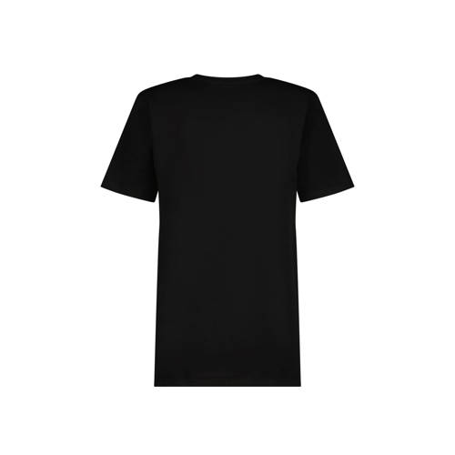Raizzed T-shirt Hamilton met logo zwart Jongens Katoen Ronde hals Logo 176