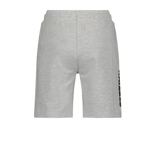 Raizzed sweatshort Djordy met logo grijs melange Korte broek Logo 128