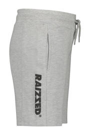thumbnail: Grijs melange jongens Raizzed sweatshort Djordy melange met elastische tailleband met koord en logo dessin
