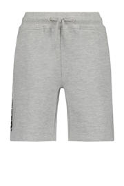 thumbnail: Grijs melange jongens Raizzed sweatshort Djordy melange met elastische tailleband met koord en logo dessin