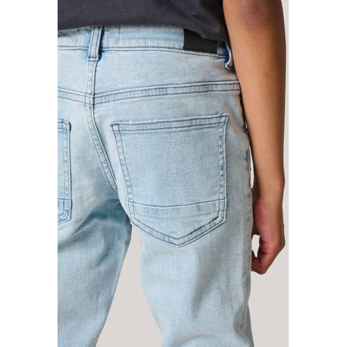 Shoeby skinny jeans light blue denim Blauw Jongens Stretchdenim 104