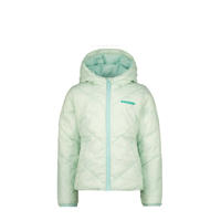thumbnail: Groene meisjes Raizzed gewatteerde tussenjas Layan van nylon met lange mouwen, capuchon en ritssluiting