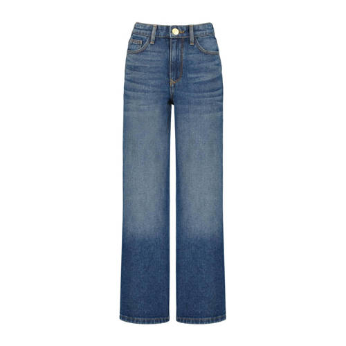 Raizzed high waist loose fit jeans Miami mid blue stone Blauw Meisjes Stretchdenim