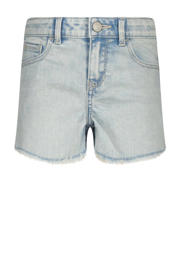thumbnail: Light blue denim meisjes Raizzed short Louisiana stone van stretchdenim met rits- en knoopsluiting en effen
