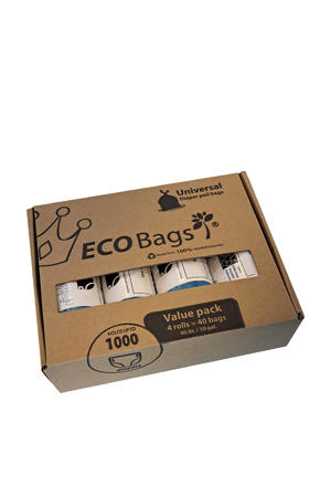 ECO bags/luierzakken 40 L Value Pack/ 4 rolls = 40 bags