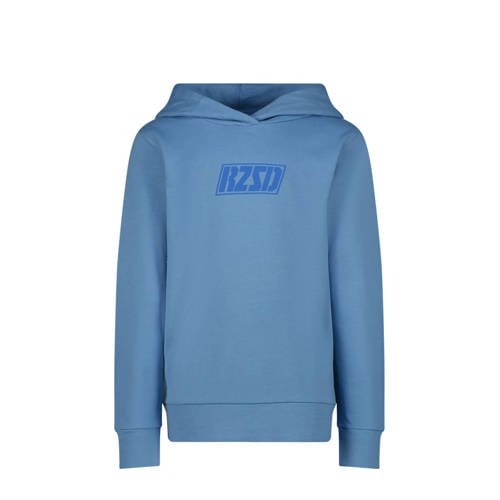 Raizzed hoodie Nander met logo zachtblauw Sweater Logo