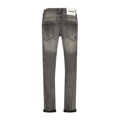 Raizzed straight fit jeans Berlin vintage grey Grijs Jongens Stretchdenim 128