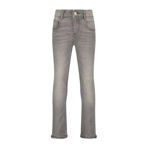 Raizzed slim fit jeans Boston mid grey stone Grijs Jongens Stretchdenim