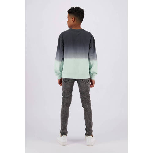Raizzed dip-dye sweater Niran pistachegroen zwart Dip-dye 152