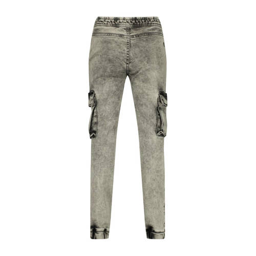 Raizzed slim fit jeans Shanghai mid grey stone Grijs Jongens Denim Effen 128