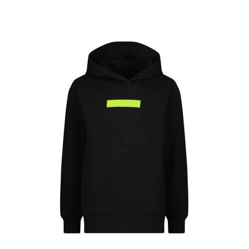 Raizzed hoodie Nylan met logo zwart Sweater Logo