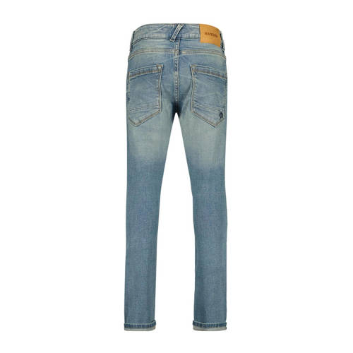 Raizzed slim fit jeans Boston Crafted met slijtage tinted blue Blauw Jongens Stretchdenim 128