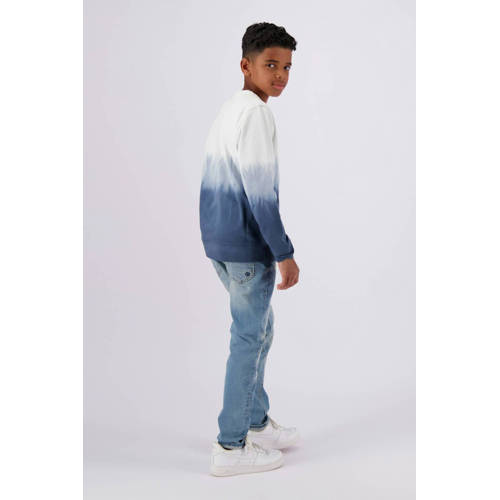Raizzed slim fit jeans Boston Crafted met slijtage tinted blue Blauw Jongens Stretchdenim 128
