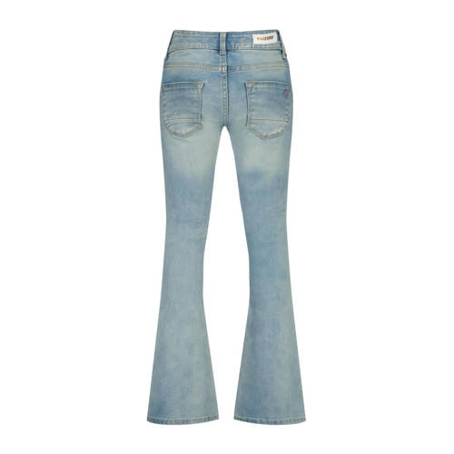 Raizzed flared jeans Melbourne Crafted met slijtage light blue stone Blauw Meisjes Stretchdenim 128