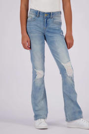 thumbnail: Light blue denim meisjes Raizzed flared jeans Melbourne Crafted stone van stretchdenim met regular waist, rits- en knoopsluiting en effen