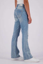 thumbnail: Raizzed flared jeans Melbourne Crafted met slijtage light blue stone