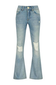 thumbnail: Light blue denim meisjes Raizzed flared jeans Melbourne Crafted stone van stretchdenim met regular waist, rits- en knoopsluiting en effen