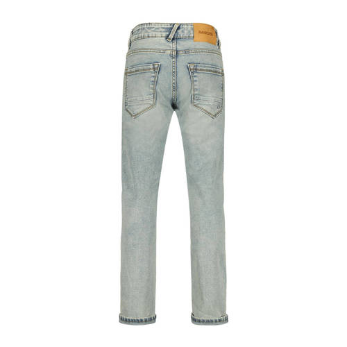 Raizzed straight fit jeans Berlin Crafted met slijtage light blue stone Blauw Jongens Stretchdenim 128