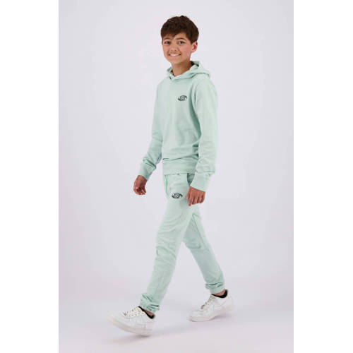 Raizzed hoodie Nezar met backprint zacht pistachegroen Sweater Backprint 128