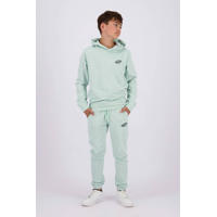 thumbnail: Groene jongens Raizzed hoodie Nezar van sweat materiaal met backprint, lange mouwen, capuchon en geribde boorden