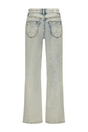 thumbnail: Light blue denim meisjes Raizzed wide leg jeans Mississippi stone van stretchdenim met regular waist en rits- en knoopsluiting