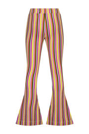 thumbnail: Raizzed flared broek Sanima lila/geel/multicolor