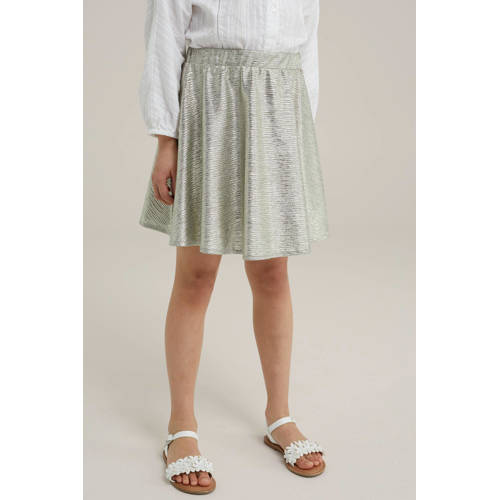 WE Fashion rok goud Meisjes Polyester Effen 98 104