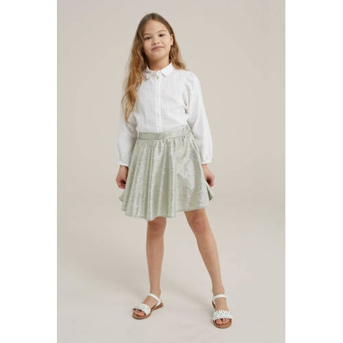 WE Fashion rok goud Meisjes Polyester Effen 98 104