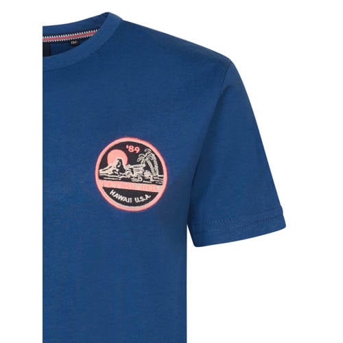 Petrol Industries T-shirt met logo blauw Jongens Katoen Ronde hals Logo 116