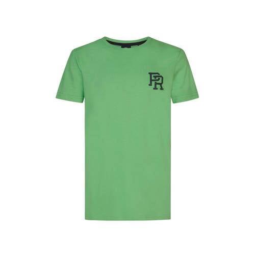 Petrol Industries T-shirt groen Jongens Katoen Ronde hals Effen