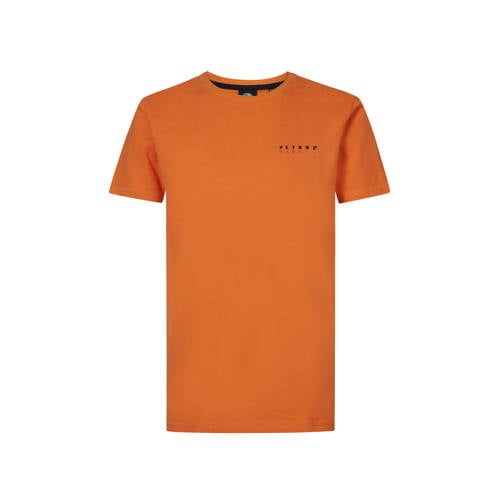Petrol Industries T-shirt oranje Jongens Katoen Ronde hals Effen