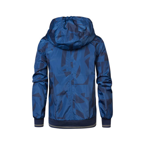 Petrol Industries zomerjas met camouflageprint blauw Jongens Polyester Capuchon 116