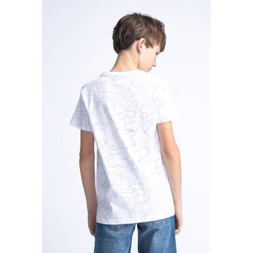 Petrol Industries T-shirt met logo wit Jongens Katoen Ronde hals Logo 116