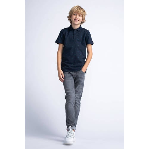 Petrol Industries polo navy Blauw Jongens Katoen Polokraag Effen 116