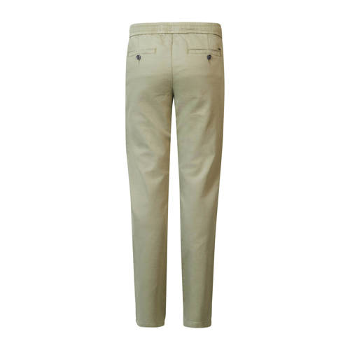 Petrol Industries regular fit broek kaki Groen Jongens Katoen Effen 128